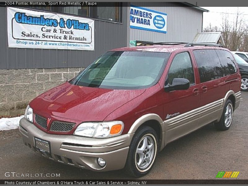 Sport Red Metallic / Taupe 2004 Pontiac Montana