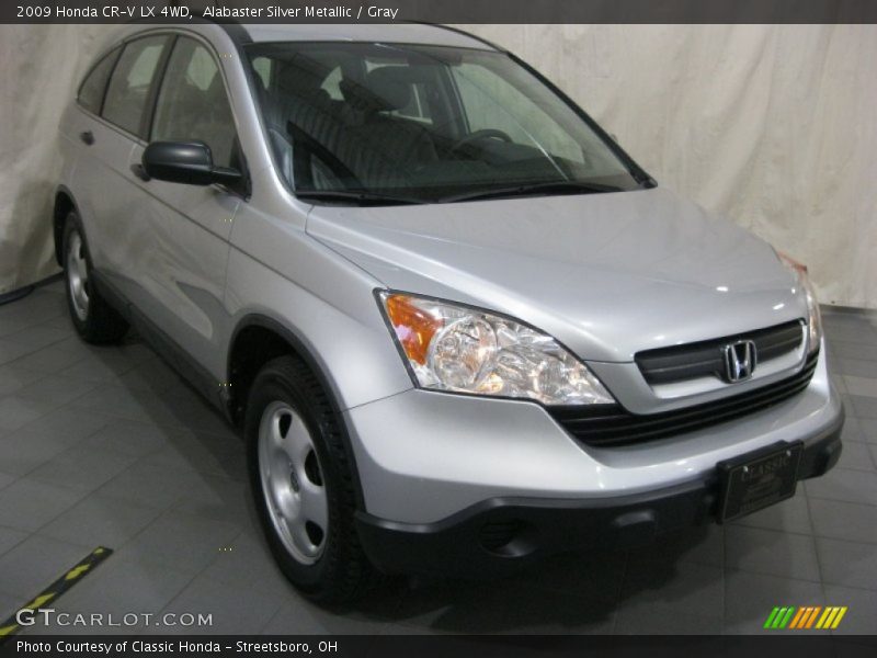 Alabaster Silver Metallic / Gray 2009 Honda CR-V LX 4WD