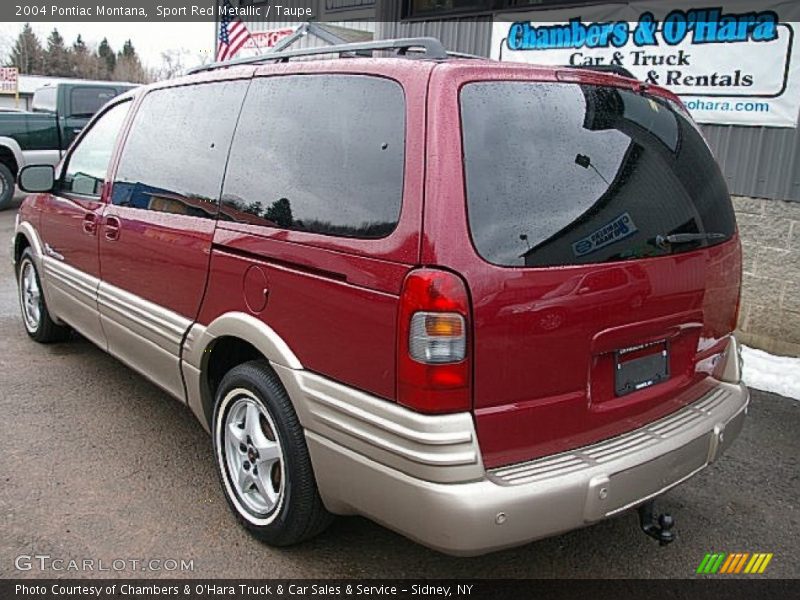 Sport Red Metallic / Taupe 2004 Pontiac Montana
