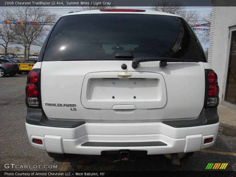 Summit White / Light Gray 2008 Chevrolet TrailBlazer LS 4x4