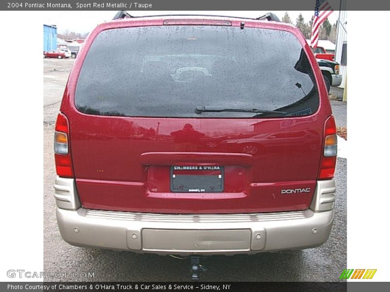 Sport Red Metallic / Taupe 2004 Pontiac Montana