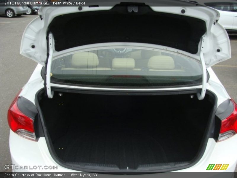 Pearl White / Beige 2011 Hyundai Elantra GLS