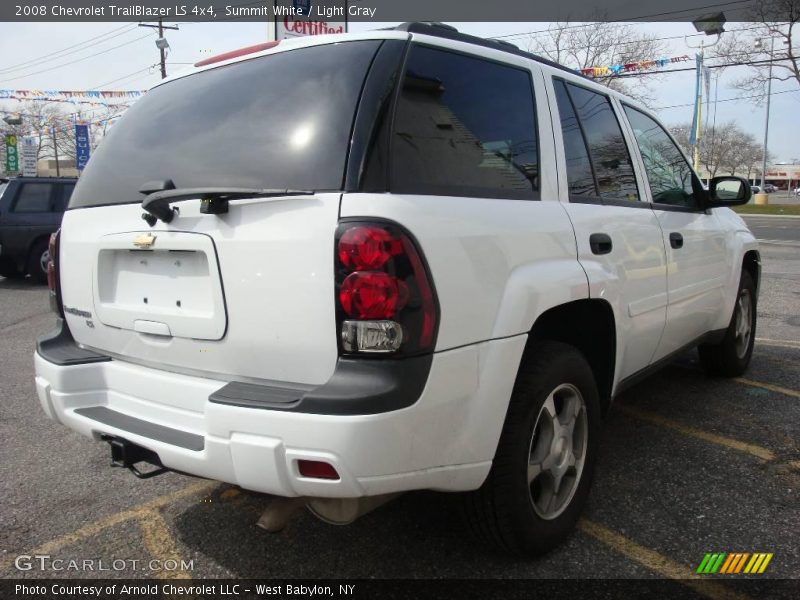 Summit White / Light Gray 2008 Chevrolet TrailBlazer LS 4x4