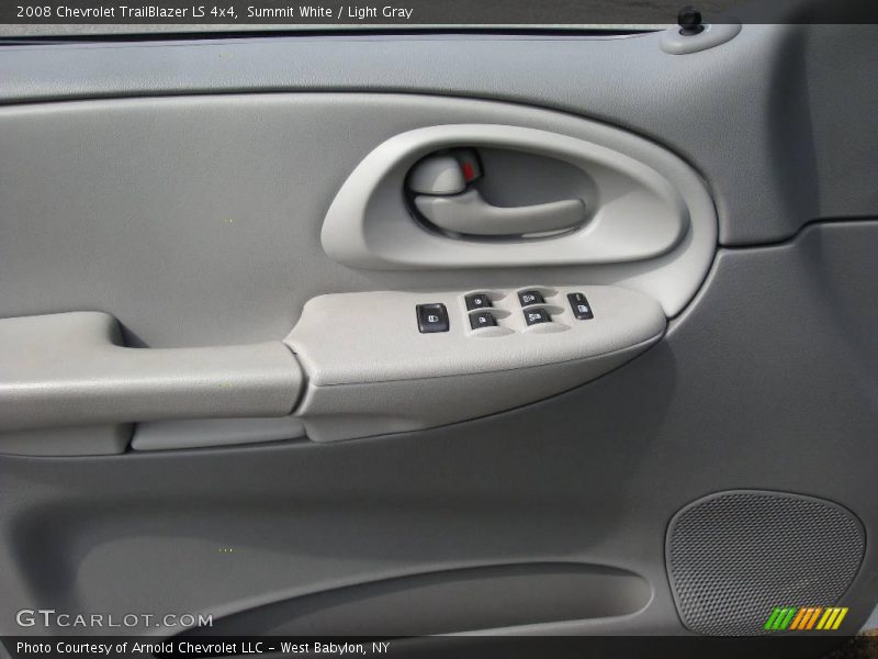 Summit White / Light Gray 2008 Chevrolet TrailBlazer LS 4x4