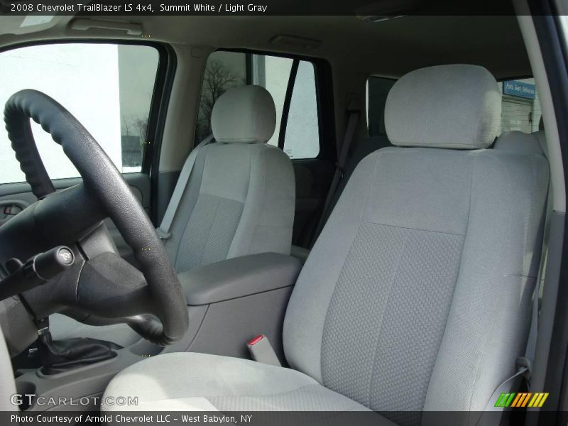 Summit White / Light Gray 2008 Chevrolet TrailBlazer LS 4x4