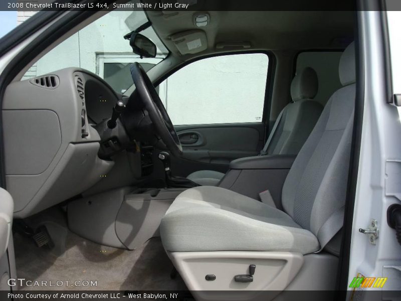 Summit White / Light Gray 2008 Chevrolet TrailBlazer LS 4x4