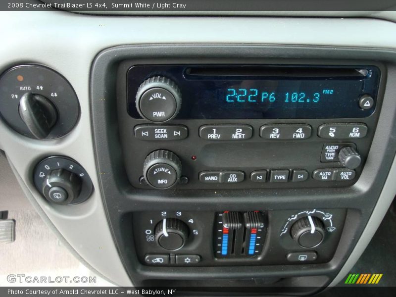 Summit White / Light Gray 2008 Chevrolet TrailBlazer LS 4x4