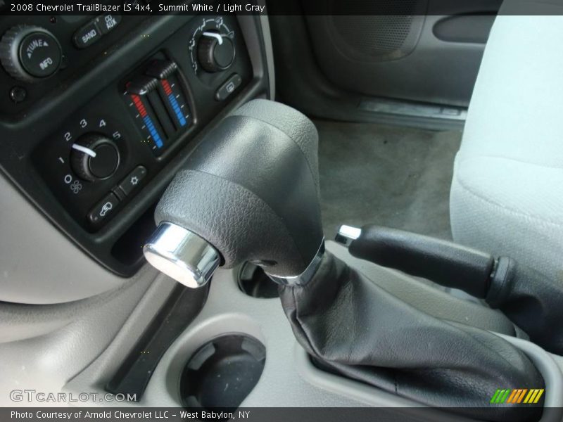 Summit White / Light Gray 2008 Chevrolet TrailBlazer LS 4x4