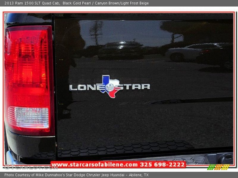Black Gold Pearl / Canyon Brown/Light Frost Beige 2013 Ram 1500 SLT Quad Cab