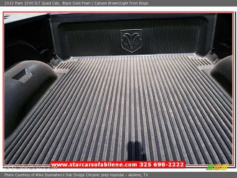 Black Gold Pearl / Canyon Brown/Light Frost Beige 2013 Ram 1500 SLT Quad Cab