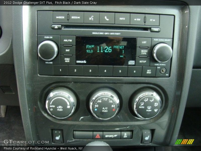 Pitch Black / Dark Slate Gray 2012 Dodge Challenger SXT Plus