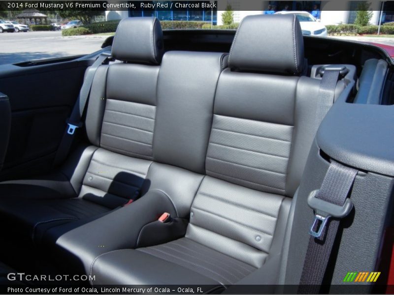 Rear Seat of 2014 Mustang V6 Premium Convertible