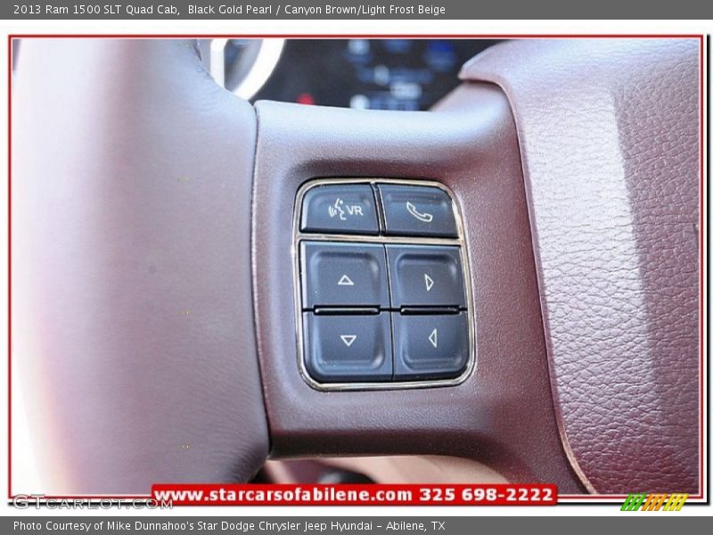 Black Gold Pearl / Canyon Brown/Light Frost Beige 2013 Ram 1500 SLT Quad Cab