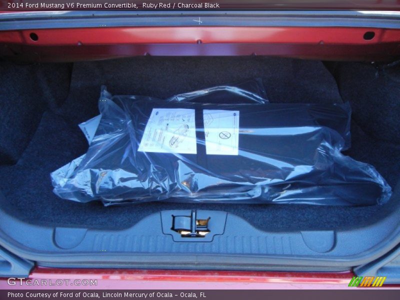  2014 Mustang V6 Premium Convertible Trunk