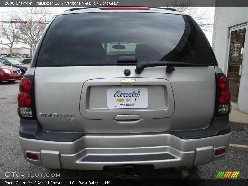 Silverstone Metallic / Light Gray 2008 Chevrolet TrailBlazer LS