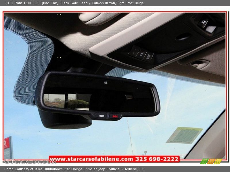 Black Gold Pearl / Canyon Brown/Light Frost Beige 2013 Ram 1500 SLT Quad Cab
