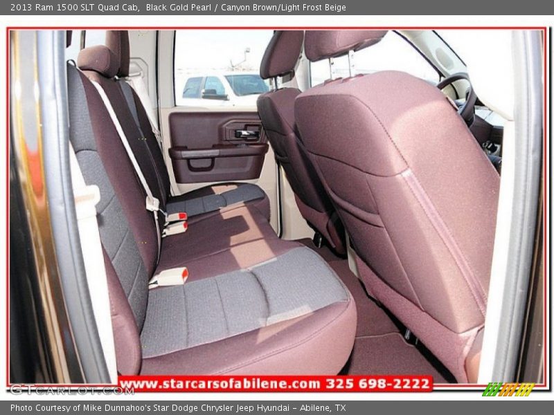 Black Gold Pearl / Canyon Brown/Light Frost Beige 2013 Ram 1500 SLT Quad Cab