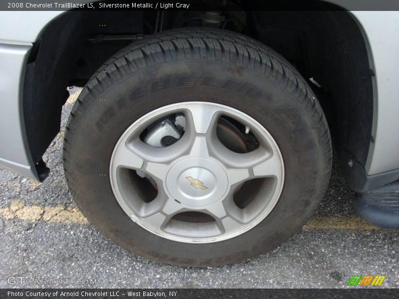 Silverstone Metallic / Light Gray 2008 Chevrolet TrailBlazer LS