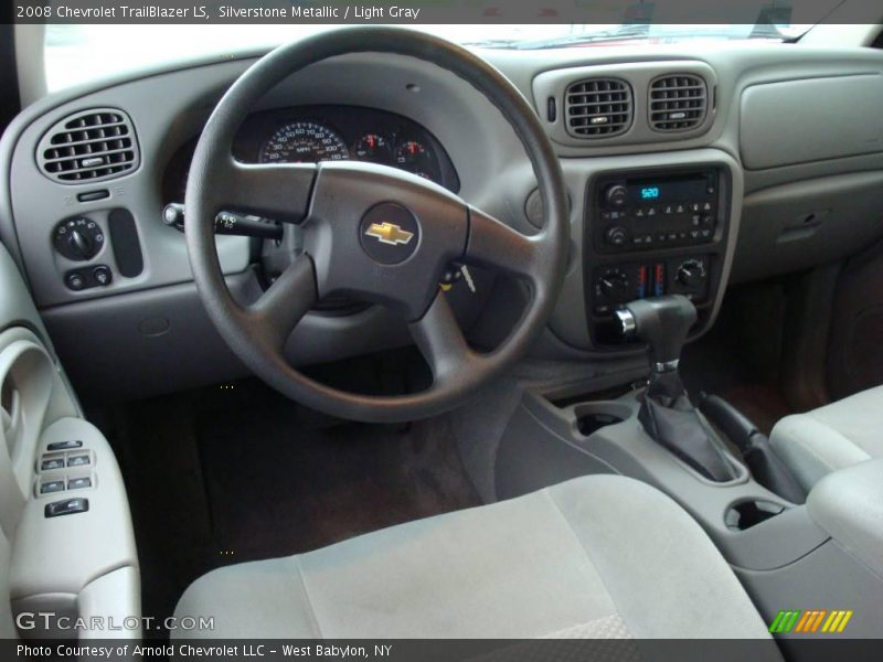 Silverstone Metallic / Light Gray 2008 Chevrolet TrailBlazer LS