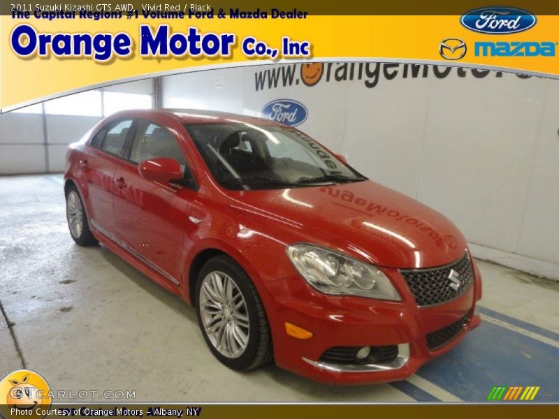 Vivid Red / Black 2011 Suzuki Kizashi GTS AWD