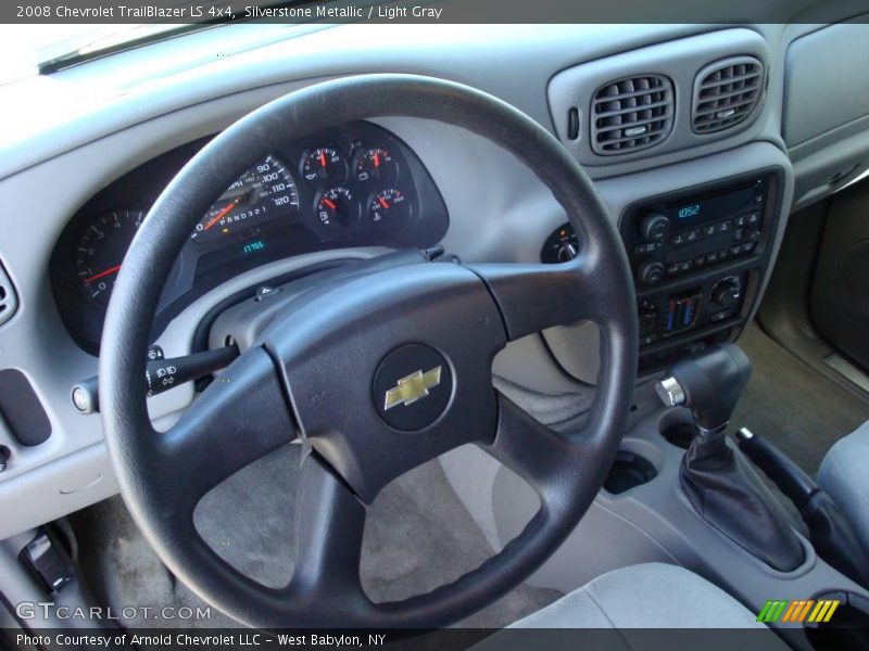 Silverstone Metallic / Light Gray 2008 Chevrolet TrailBlazer LS 4x4