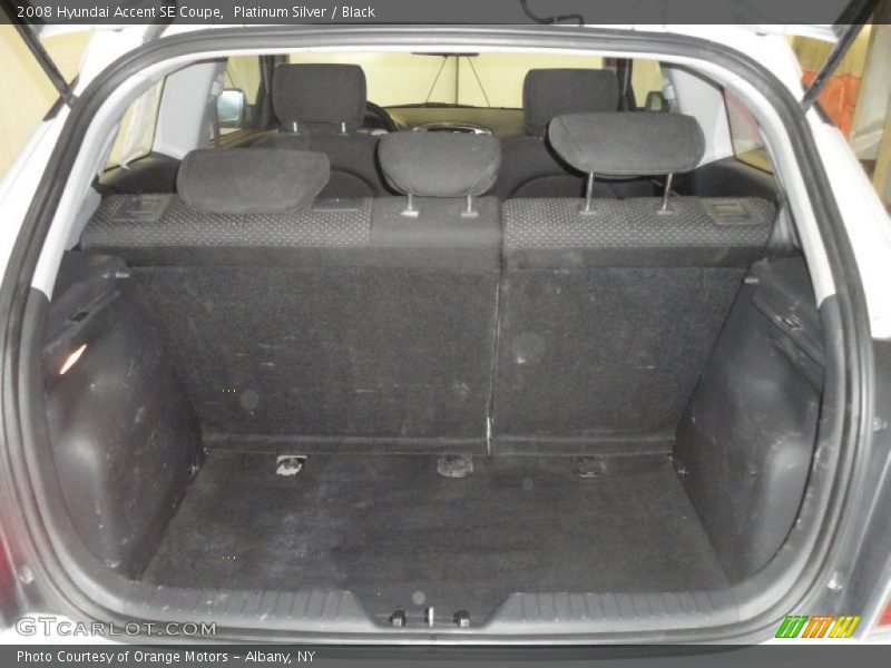 Platinum Silver / Black 2008 Hyundai Accent SE Coupe