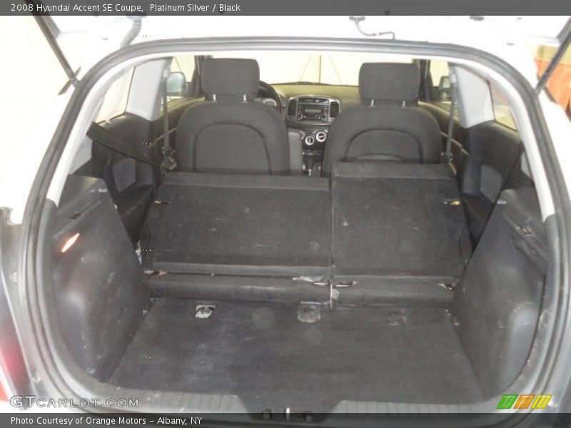 Platinum Silver / Black 2008 Hyundai Accent SE Coupe