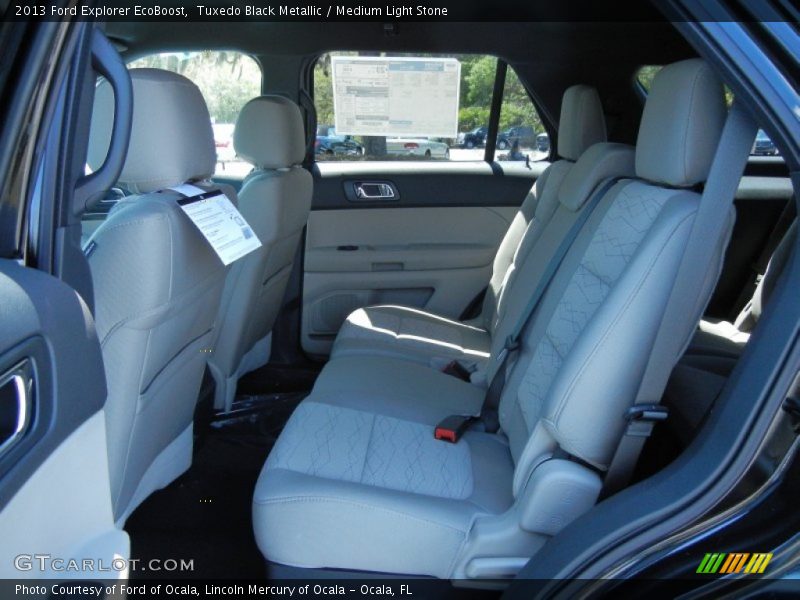 Tuxedo Black Metallic / Medium Light Stone 2013 Ford Explorer EcoBoost