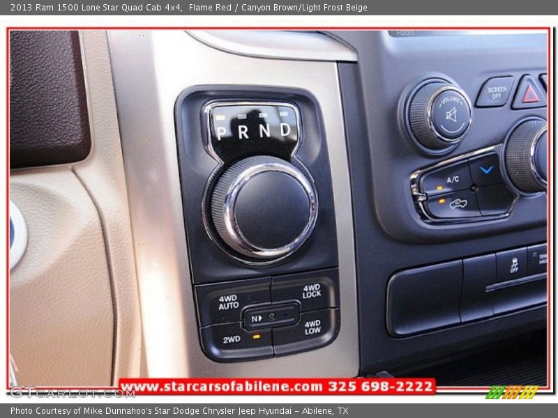 Flame Red / Canyon Brown/Light Frost Beige 2013 Ram 1500 Lone Star Quad Cab 4x4