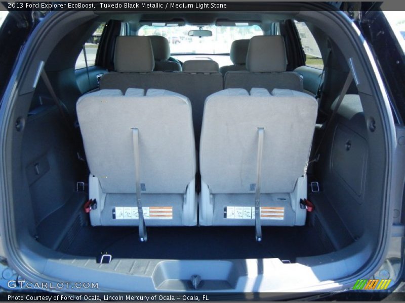 Tuxedo Black Metallic / Medium Light Stone 2013 Ford Explorer EcoBoost