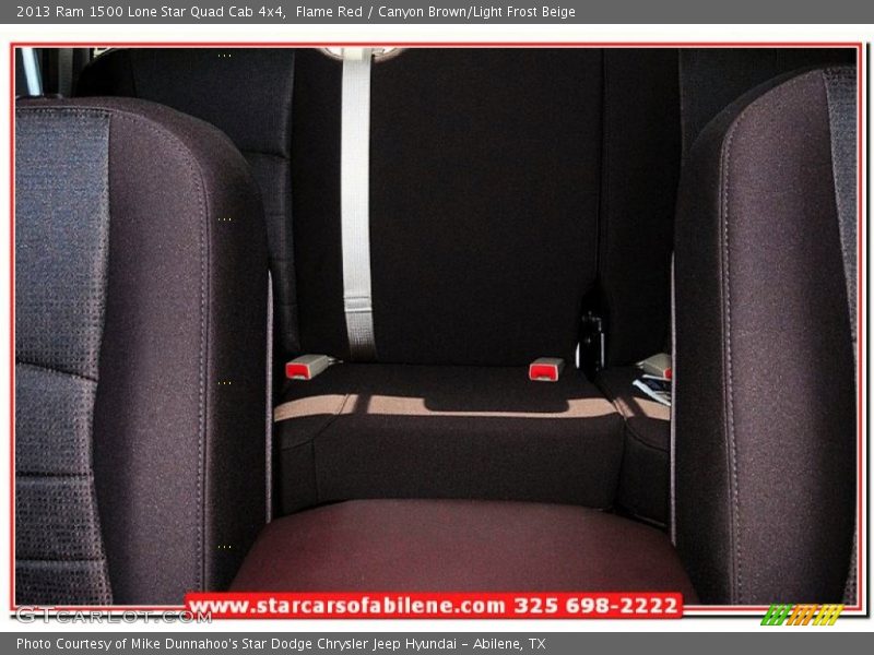 Flame Red / Canyon Brown/Light Frost Beige 2013 Ram 1500 Lone Star Quad Cab 4x4