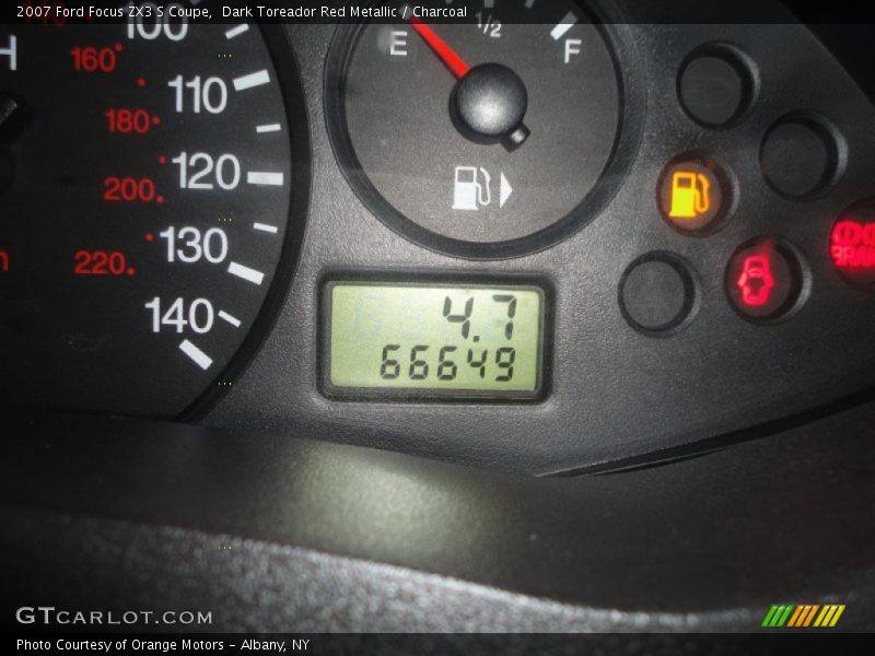 Dark Toreador Red Metallic / Charcoal 2007 Ford Focus ZX3 S Coupe