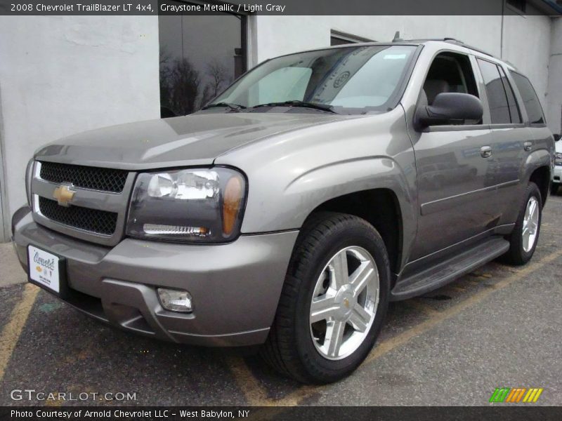 Graystone Metallic / Light Gray 2008 Chevrolet TrailBlazer LT 4x4
