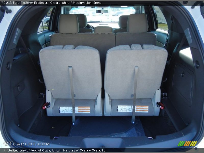 Oxford White / Medium Light Stone 2013 Ford Explorer EcoBoost