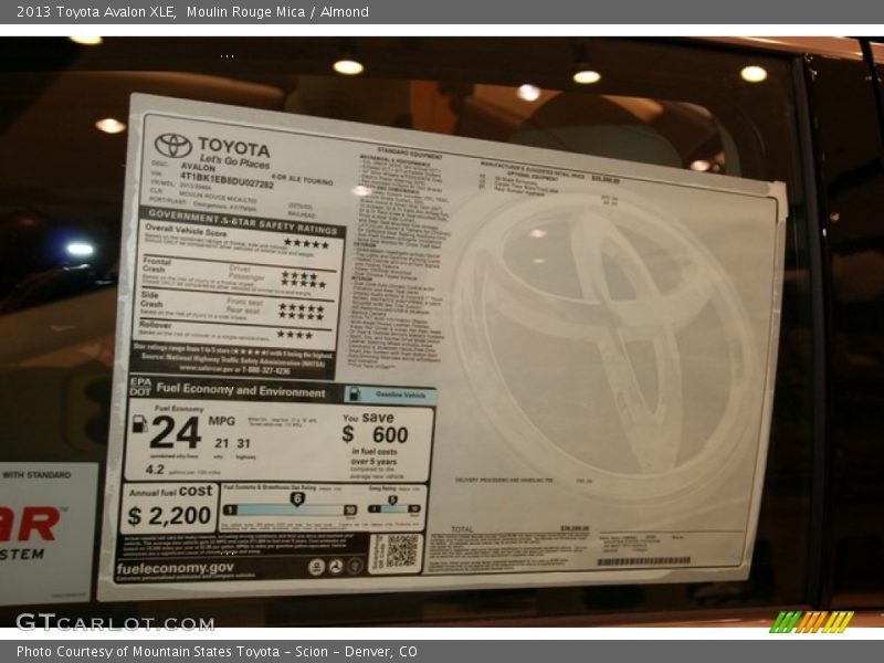 Moulin Rouge Mica / Almond 2013 Toyota Avalon XLE