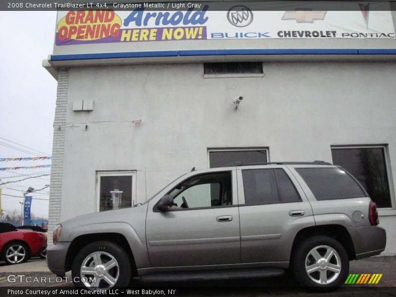 Graystone Metallic / Light Gray 2008 Chevrolet TrailBlazer LT 4x4