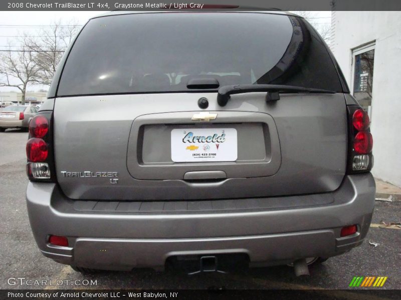 Graystone Metallic / Light Gray 2008 Chevrolet TrailBlazer LT 4x4