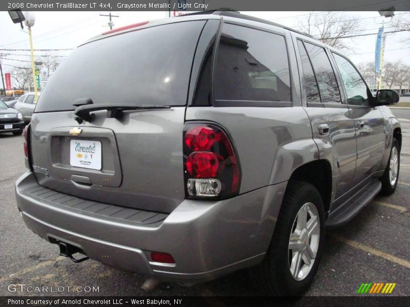 Graystone Metallic / Light Gray 2008 Chevrolet TrailBlazer LT 4x4