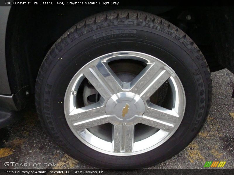 Graystone Metallic / Light Gray 2008 Chevrolet TrailBlazer LT 4x4