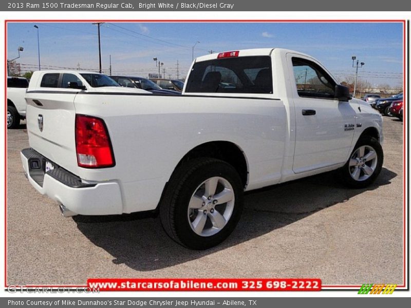 Bright White / Black/Diesel Gray 2013 Ram 1500 Tradesman Regular Cab