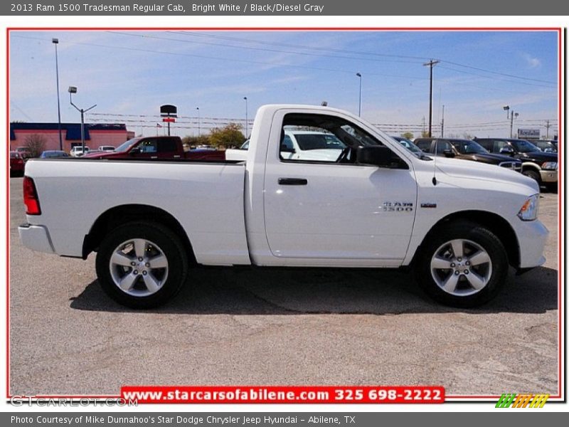 Bright White / Black/Diesel Gray 2013 Ram 1500 Tradesman Regular Cab