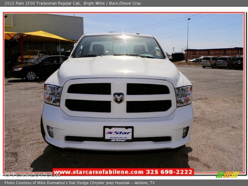 Bright White / Black/Diesel Gray 2013 Ram 1500 Tradesman Regular Cab