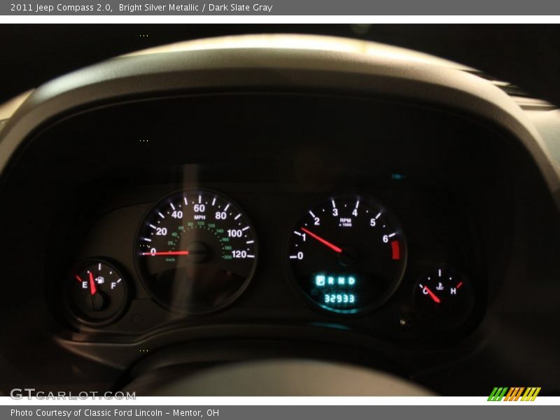 Bright Silver Metallic / Dark Slate Gray 2011 Jeep Compass 2.0