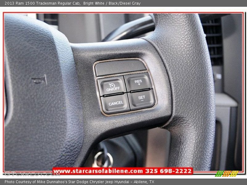 Bright White / Black/Diesel Gray 2013 Ram 1500 Tradesman Regular Cab
