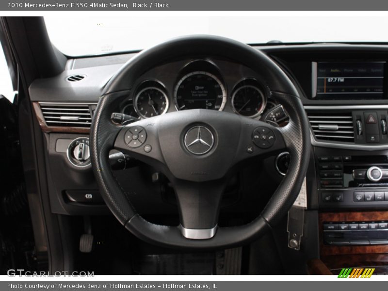 Black / Black 2010 Mercedes-Benz E 550 4Matic Sedan