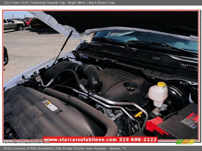 Bright White / Black/Diesel Gray 2013 Ram 1500 Tradesman Regular Cab