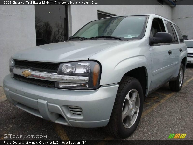 Silverstone Metallic / Light Gray 2008 Chevrolet TrailBlazer LS 4x4