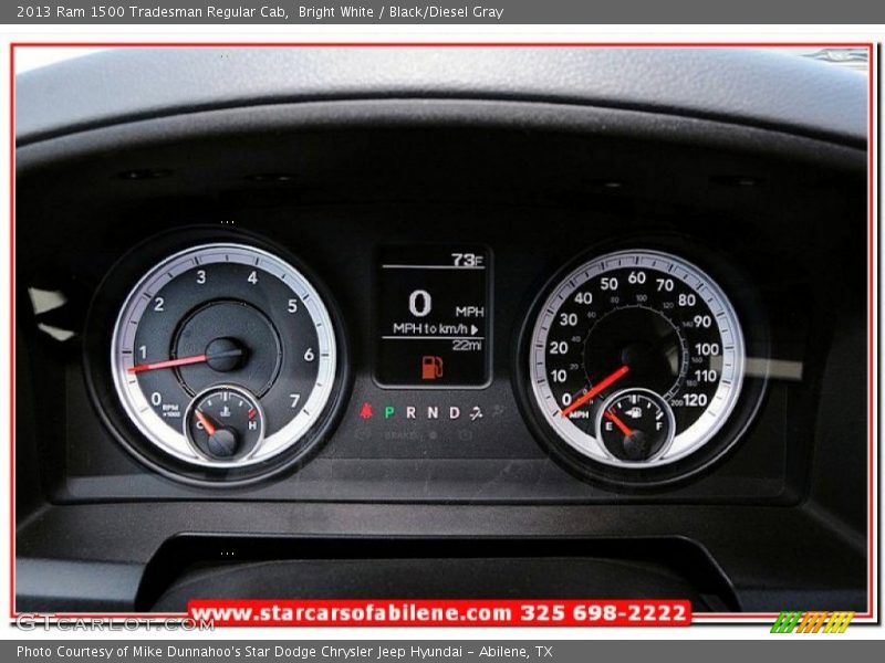 Bright White / Black/Diesel Gray 2013 Ram 1500 Tradesman Regular Cab