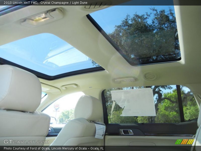Sunroof of 2013 MKT FWD