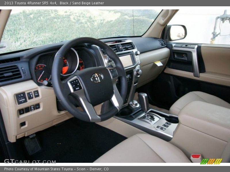 Black / Sand Beige Leather 2013 Toyota 4Runner SR5 4x4